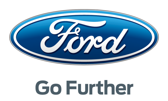 Ford logo with slogan "Go Further"