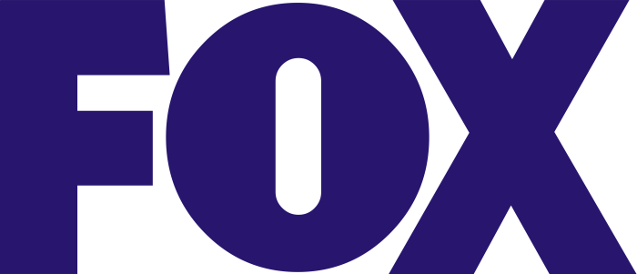 Fox logo (indigo color, Broadcasting Company)