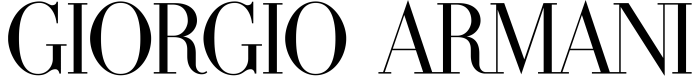 Giorgio Armani logo, white