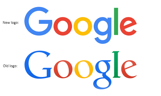 Google old and new logos