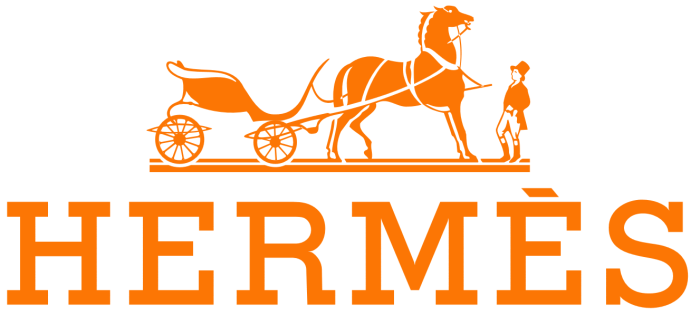 Hermes logo, white background