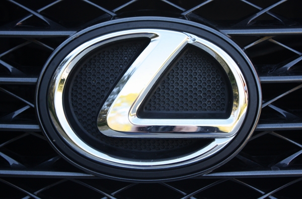 Lexus logo close up