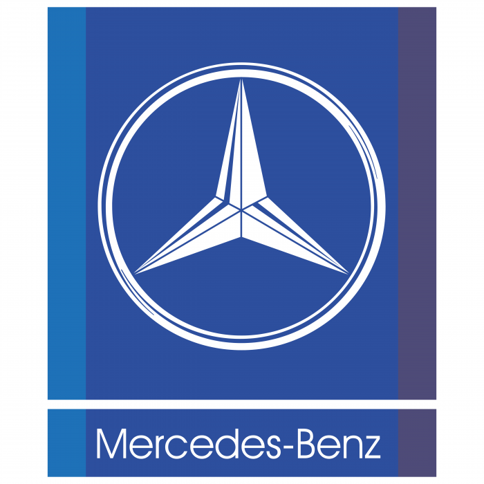 Mercedes Benz logo blue