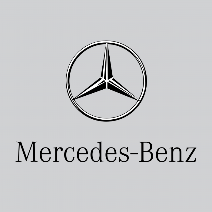 Mercedes Benz logo cube grey