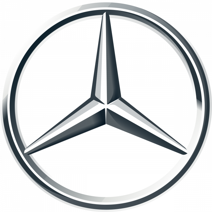 Mercedes Benz logo gradient