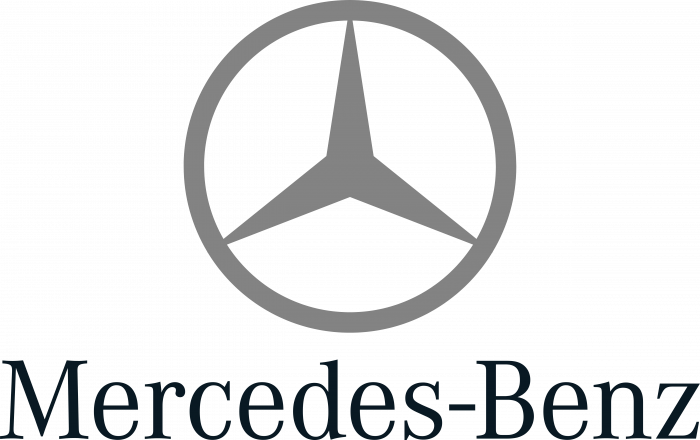 Mercedes Benz logo grey