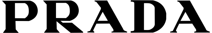 Prada logo, white