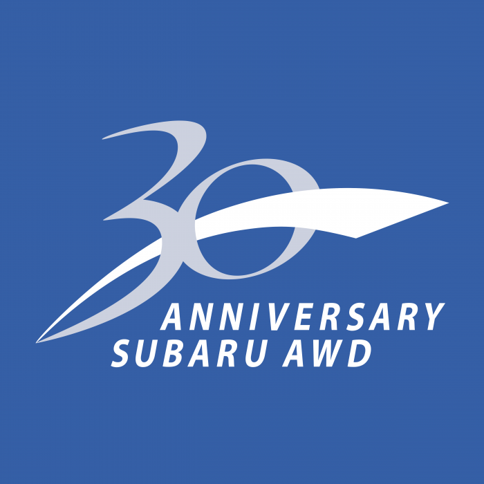 Subaru 30 Anniversary logo awd