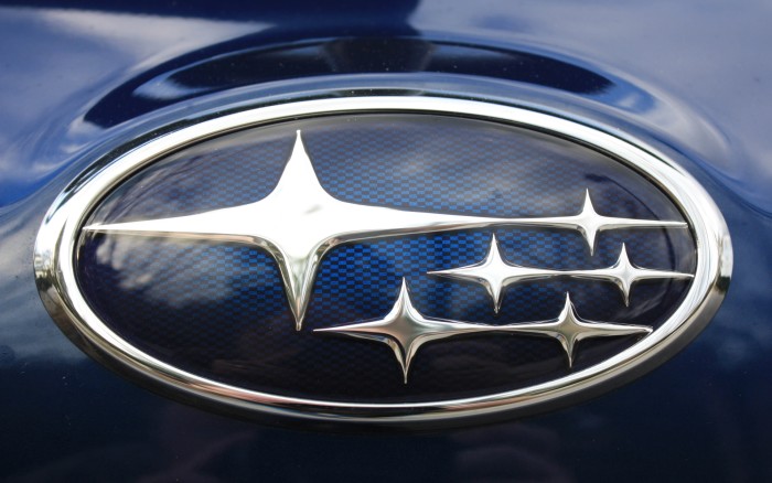 Subaru logo on the car - wallpaper 1920x1200