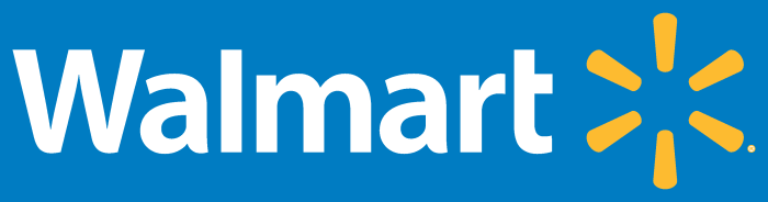 Walmart logo, transparent, png, blue