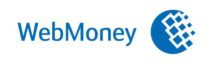 Webmoney logo, white background