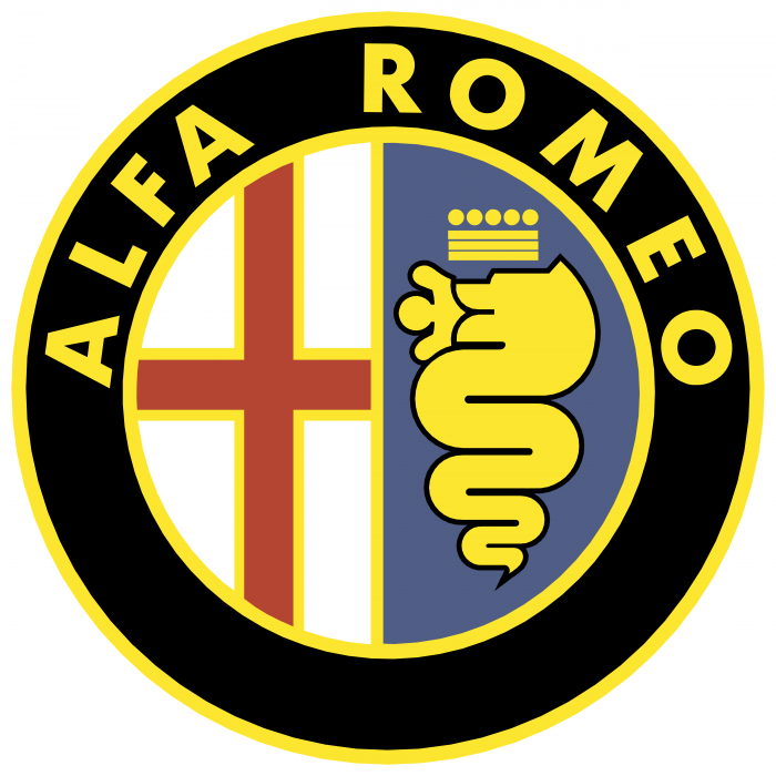 Alfa Romeo logo yellow