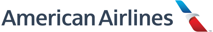 American Airlines logotype, white background