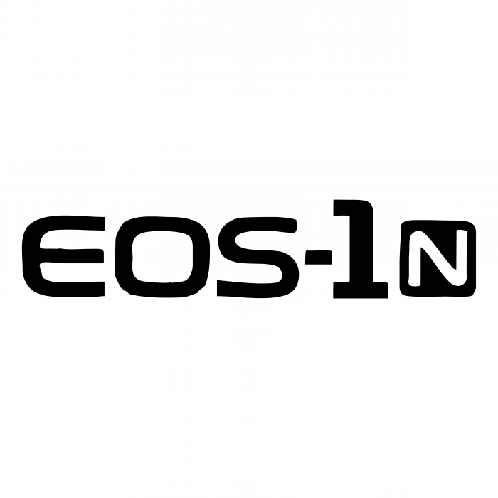 Canon EOS 1N logo black