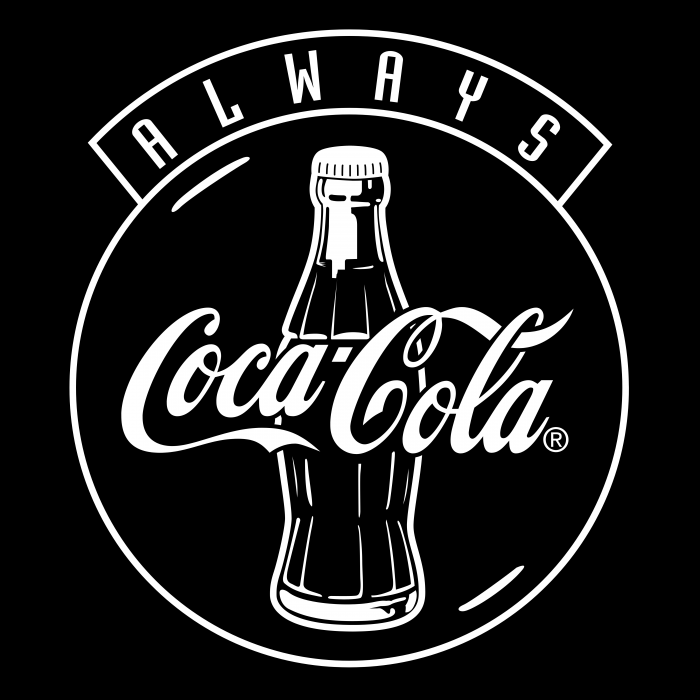 Coca Cola logo black
