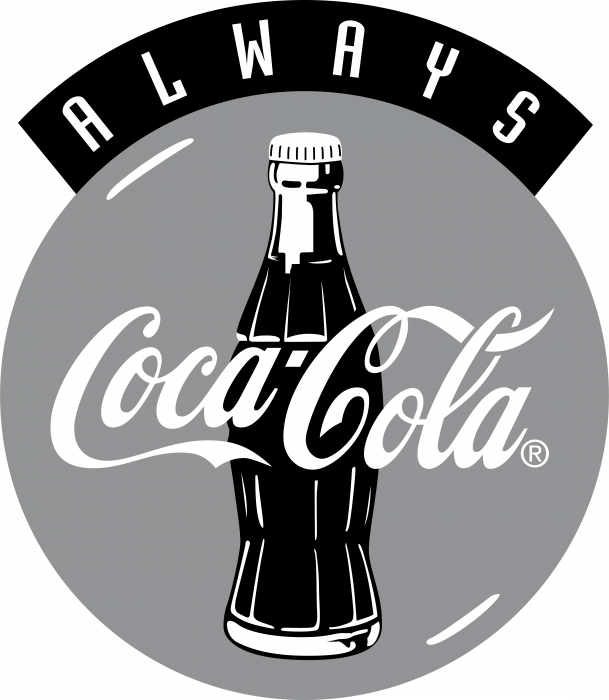 Coca Cola logo grey