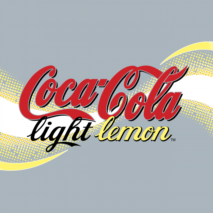 Coca Cola logo lemon