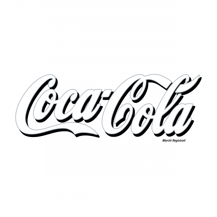 Coca Cola logo white