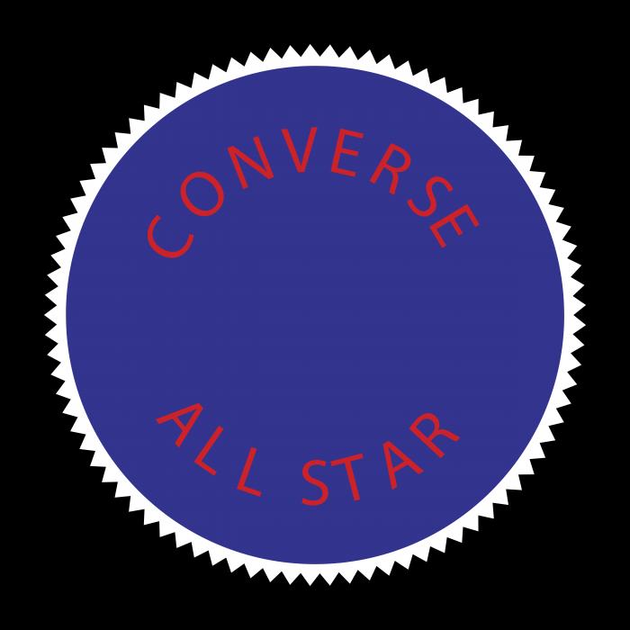 Converse All Star logo violet