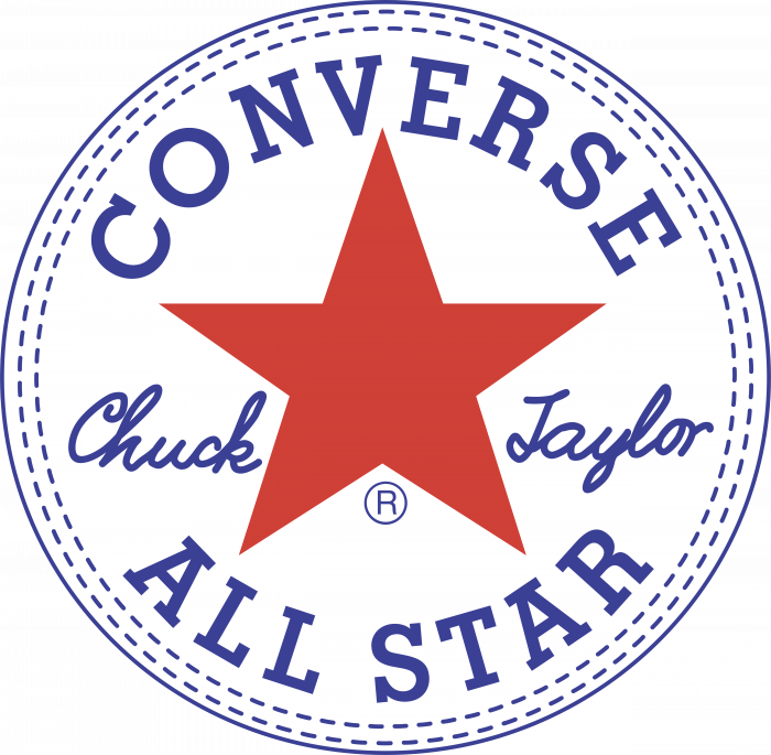 Converse All Star logo white