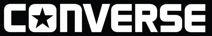 Converse logo - black background