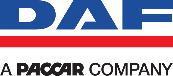 DAF logo with tagline - a paccar company