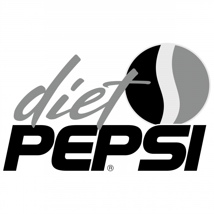 Diet Pepsi logo grey