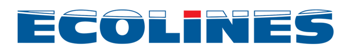 Ecolines logo, logotype, slogan