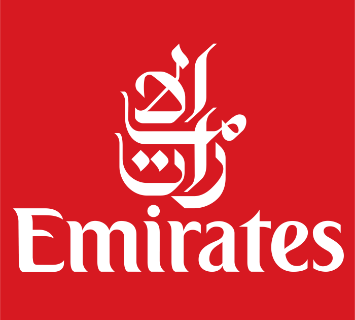 Emirates Airlines logotype, emblem, logo, 4