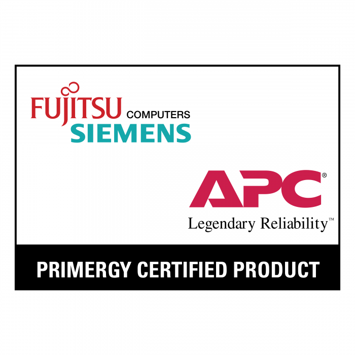Fujitsu Siemens Computers APC logo white