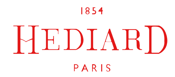 Hediard logo white, logotype, emblem