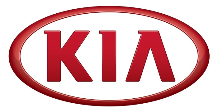 KIA logo, white