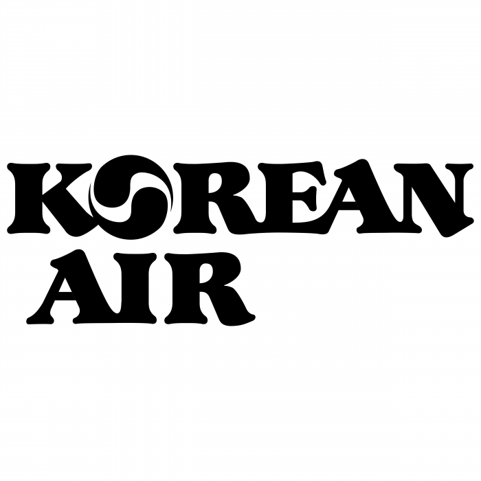 Korean Air logo black
