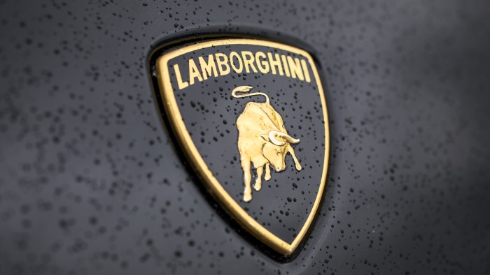 Lamborghini logo on the car - hd_wallpaper