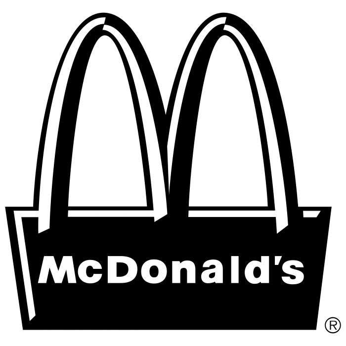 McDonald's logo black r