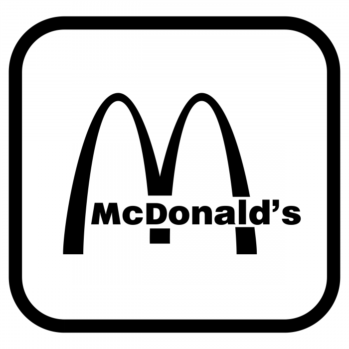 McDonald's logo cube