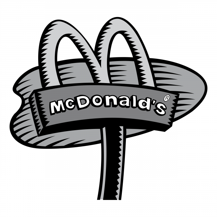 McDonald's logo grey