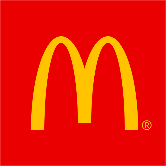 McDonald's logo, red, America, USA