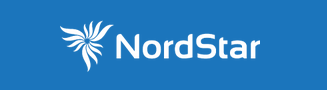 Nordstar Airlines logo - blue background