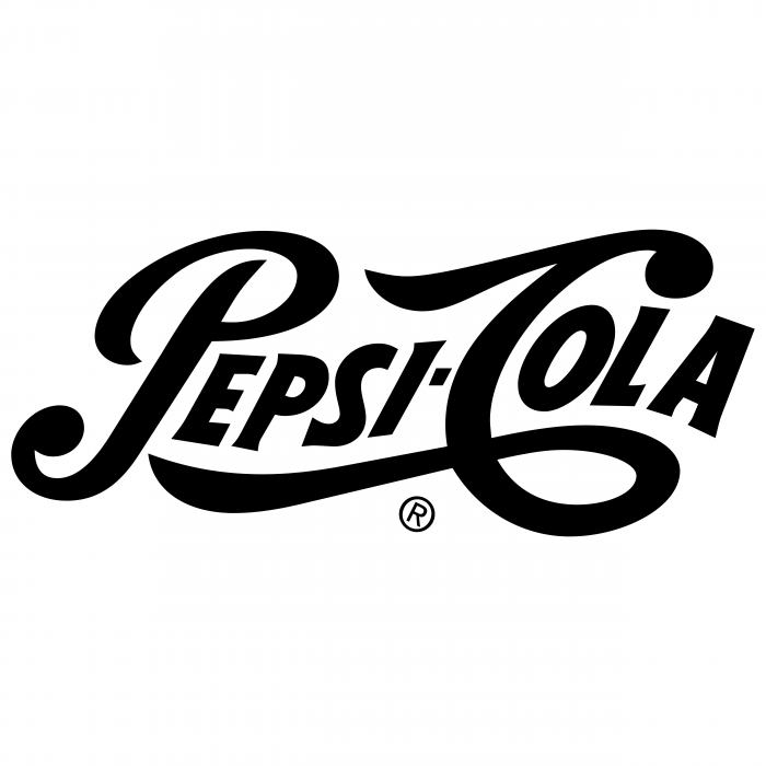 Pepsi Cola logo black