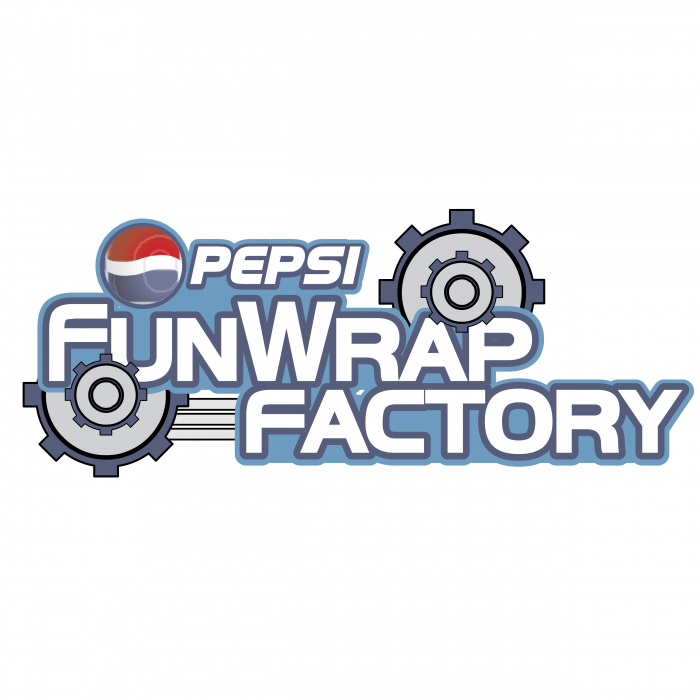 Pepsi Funwrap Factory logo blue