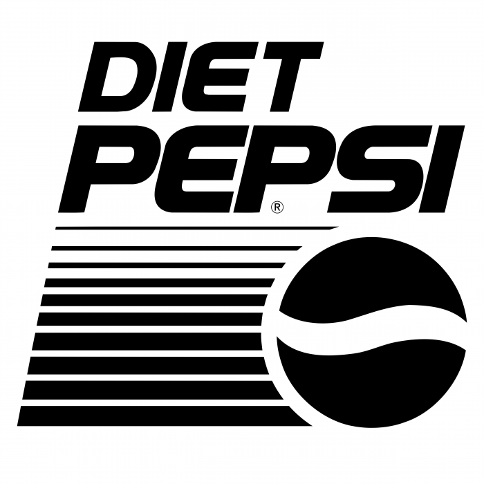Pepsi diet logo black