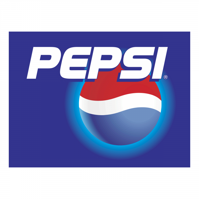 Pepsi logo blue light