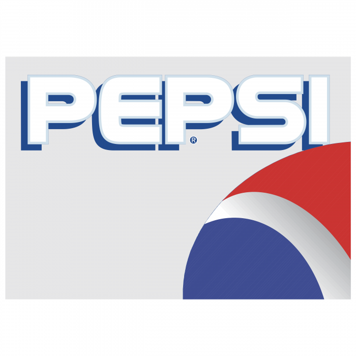 Pepsi logo grey light