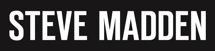 Steve Madden logo, black color background