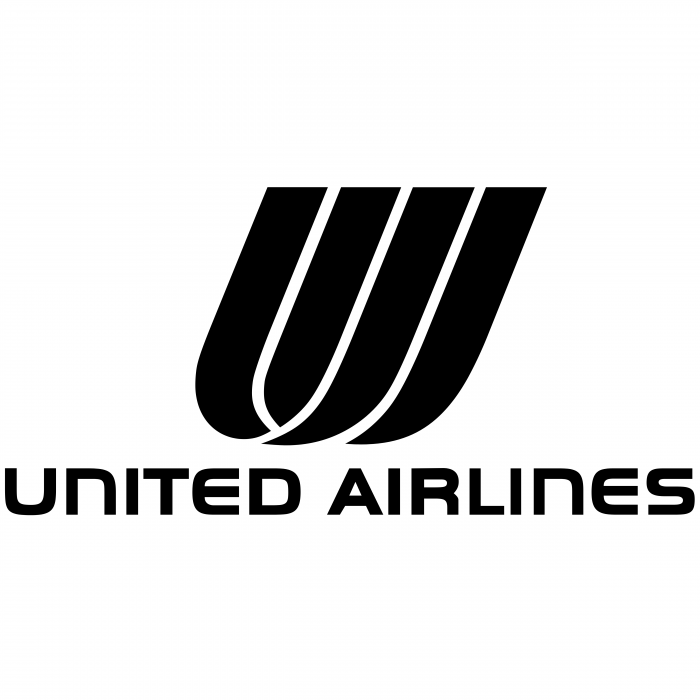 United Airlines logo black