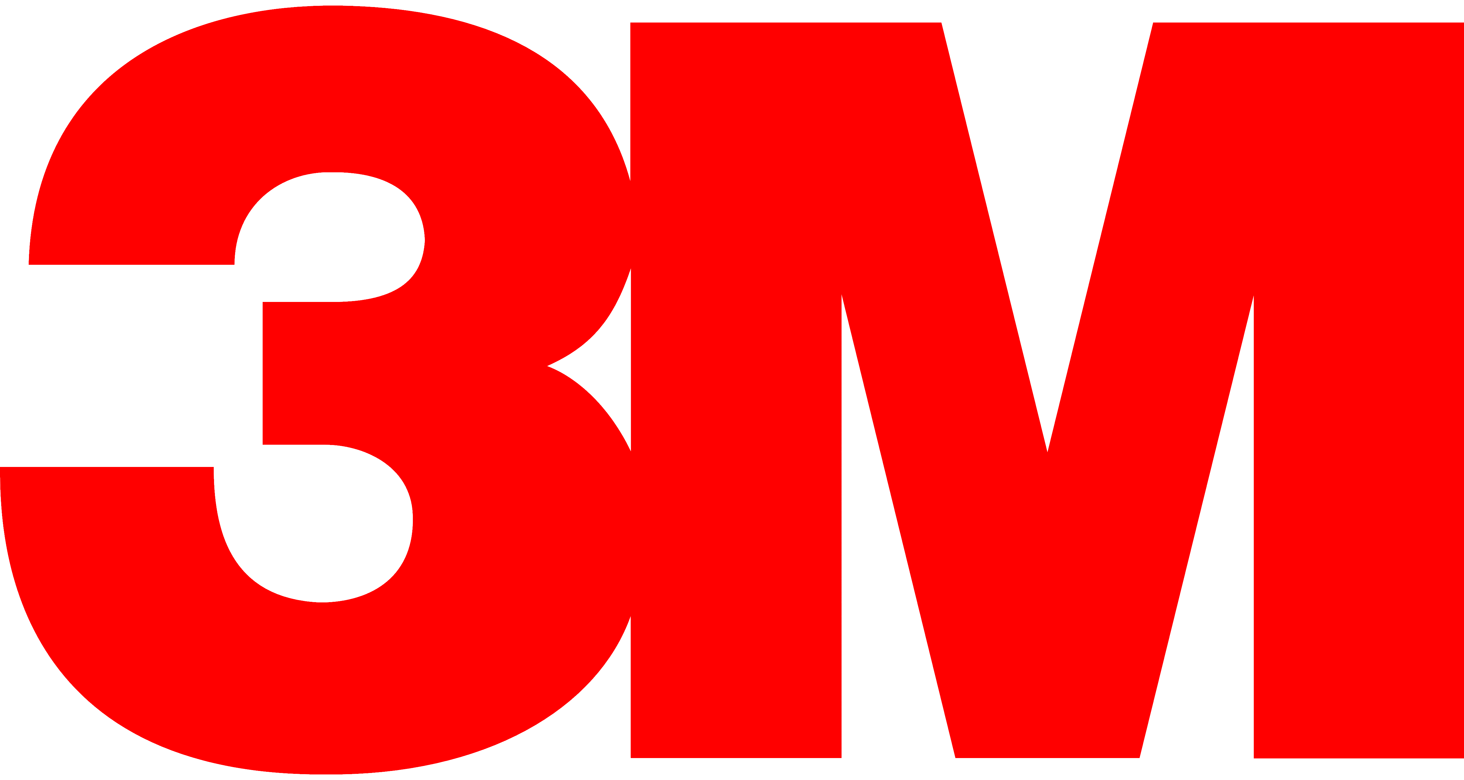 3M logo, logotype, full red