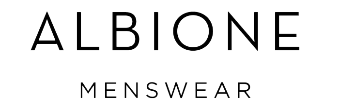 ALBIONE Menswear logo, logotype, wordmark