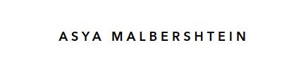 Asya Malbershtein logo, logotype, wordmark