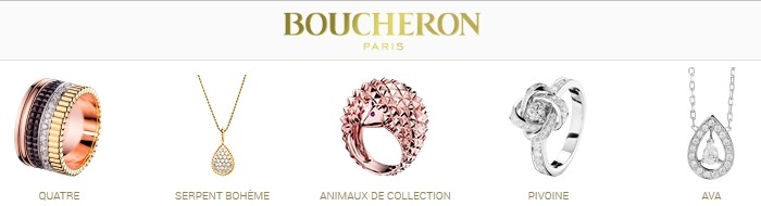 Boucheron jewelry - rings, pendants